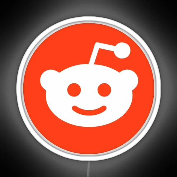Reddit Logo RGB Neon Sign