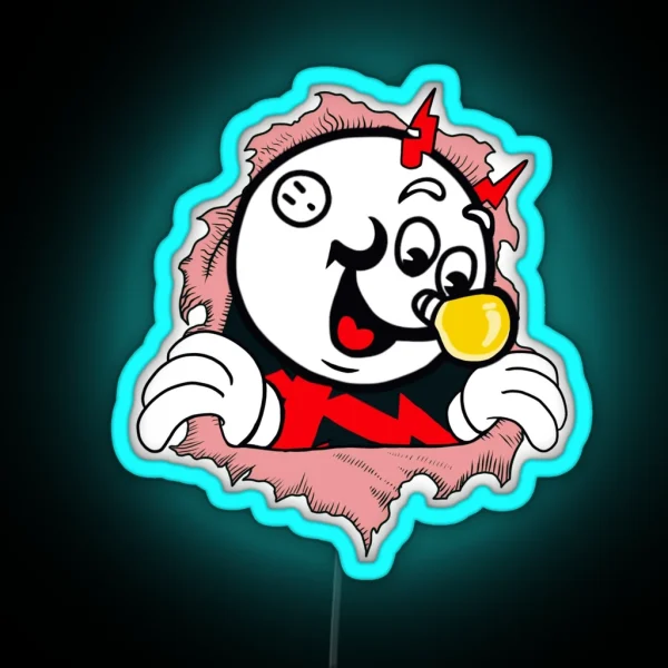 Reddy Kilowatt Powell Skate Mashup RGB Neon Sign