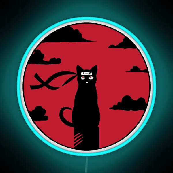 Redmoon Ninja Cat Slaughter RGB Neon Sign