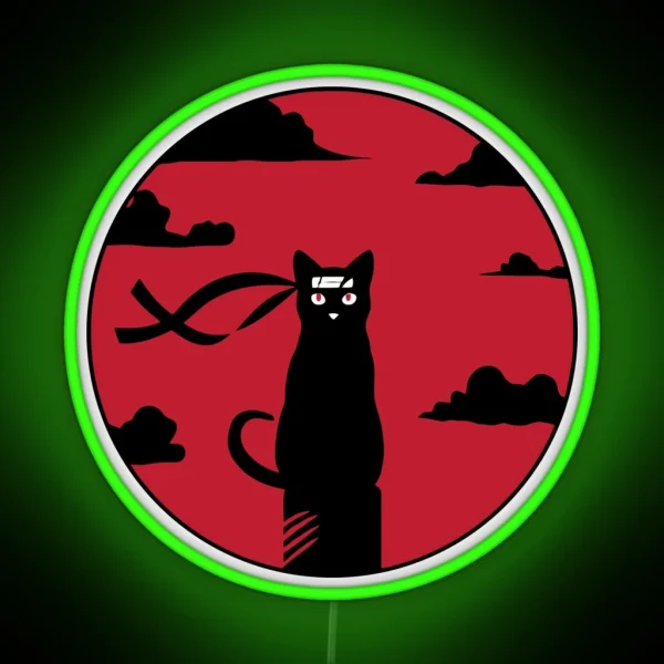 Redmoon Ninja Cat Slaughter RGB Neon Sign