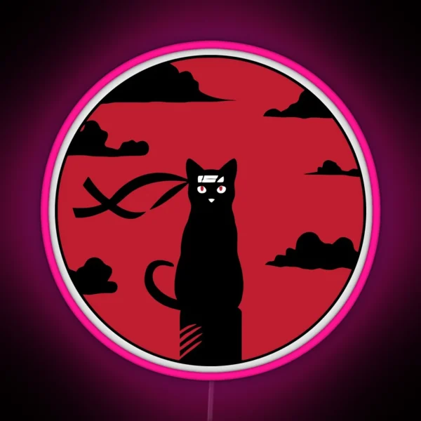 Redmoon Ninja Cat Slaughter RGB Neon Sign