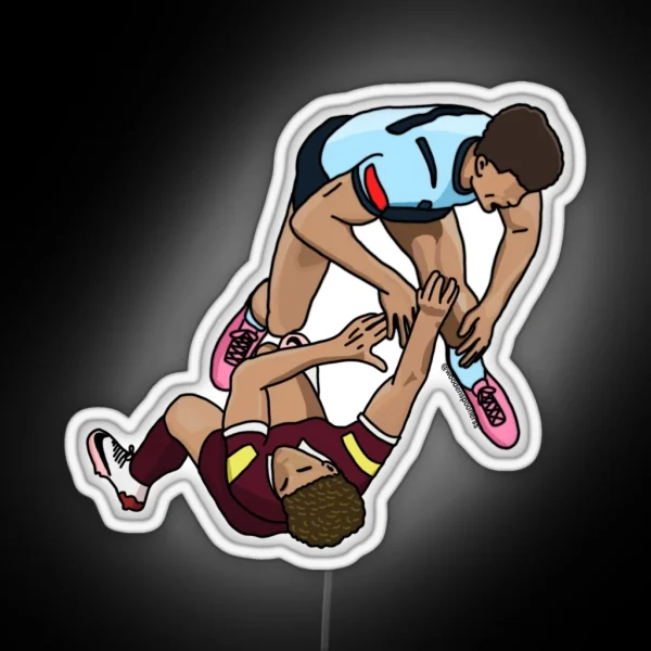 REECE WALSH AND JOSEPH SUAALII RUGBY LEAGUE RGB Neon Sign