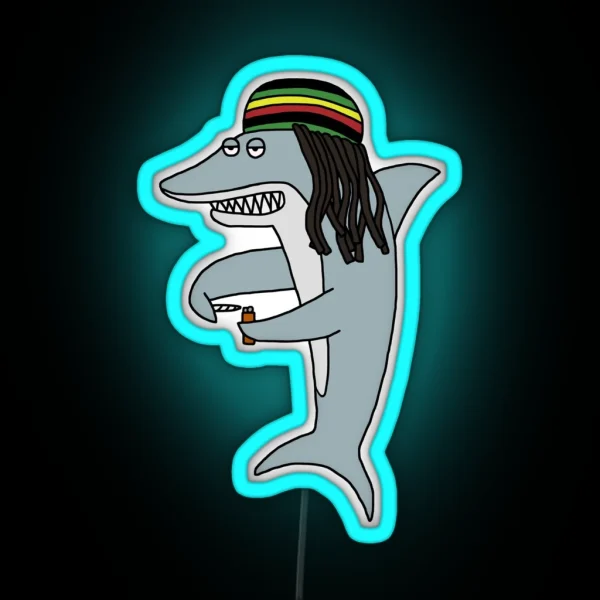 Reggae Shark RGB Neon Sign