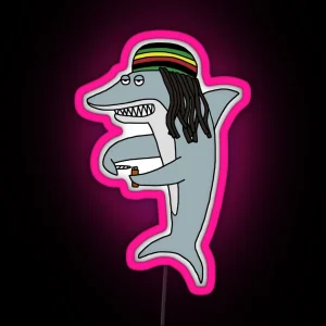 Reggae Shark RGB Neon Sign