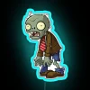 Vibrant RGB Neon Sign Illuminates Fun Plants vs Zombies Regular Zombie Decor