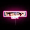 Neon LED Rei Ayanami inspired eyes display for modern spaces