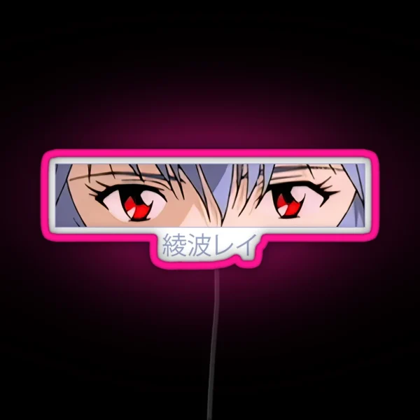 Rei Ayanami Eyes RGB Neon Sign