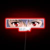 Vibrant Rei Ayanami-inspired RGB Neon Sign with glowing eyes