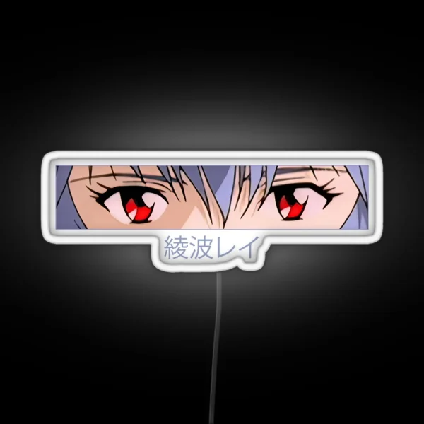 Rei Ayanami Eyes RGB Neon Sign