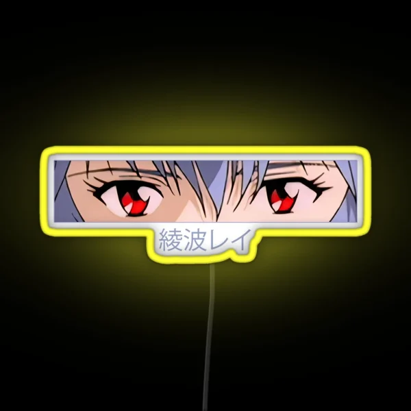 Rei Ayanami Eyes RGB Neon Sign