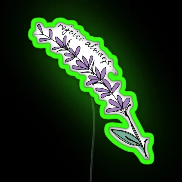Rejoice Always RGB Neon Sign