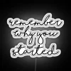 Reminding you to stay motivated and focused with vibrant inspirational signage.