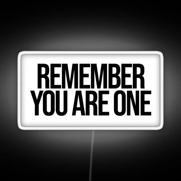 Remember You Are One The Substance RGB Neon Sign