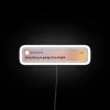 Positive affirmation reminder LED sign with colorful vibrant neon RGB lighting