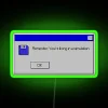 Simulator Reality Check Decorative RGB Neon Sign for Tech Enthusiasts