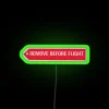 Aviation-themed removal decor for pilots' homes in vibrant neon colors.