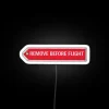 Aviation Pilot Before Flight Removal Safety Reminder LED Neon Sign