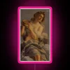 Vintage inspired dark academia aesthetic RGB neon art sign display
