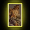 Elegant Dark Academia Inspired RGB Neon Sign in Renaissance Style
