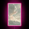 Vibrant Renaissance-inspired Cloudscape Design in Color-Changing RGB Neon Sign