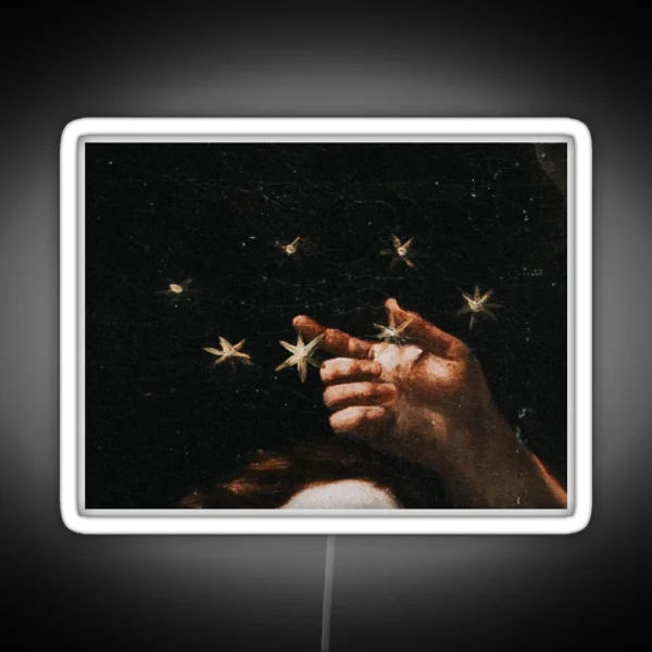 Renaissance Stars Painting Detail RGB Neon Sign