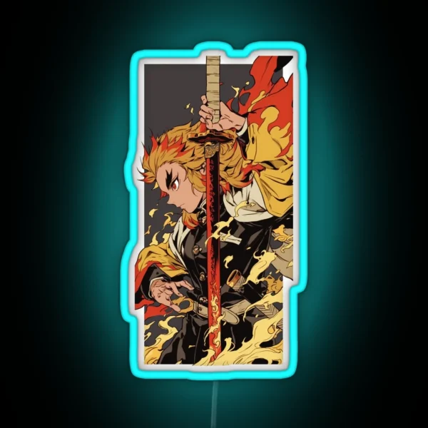 Rengoku Kyojuro RGB Neon Sign