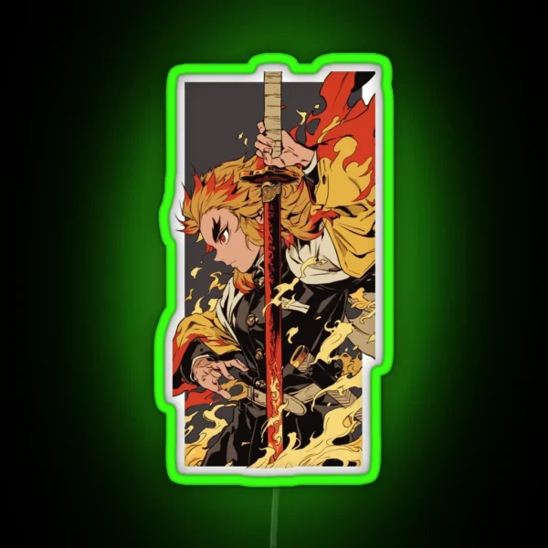 Rengoku Kyojuro RGB Neon Sign