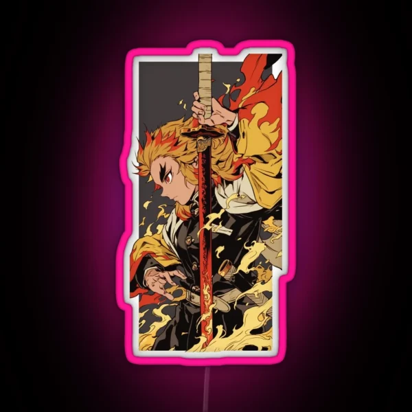 Rengoku Kyojuro RGB Neon Sign