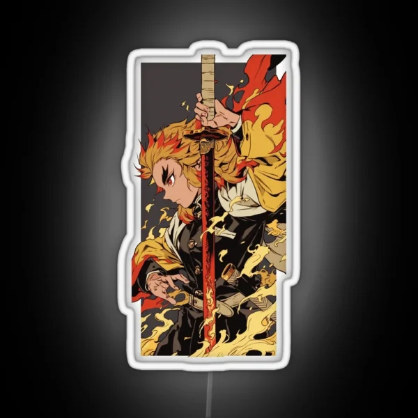 Rengoku Kyojuro RGB Neon Sign