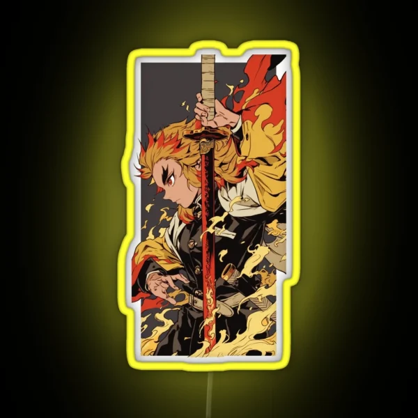 Rengoku Kyojuro RGB Neon Sign