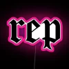 Add vibrant color with our customizable RGB neon sign artwork