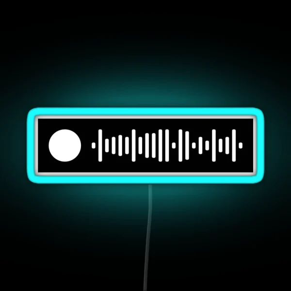 Reputation Album Taylor Swift Spotify Scan Code RGB Neon Sign