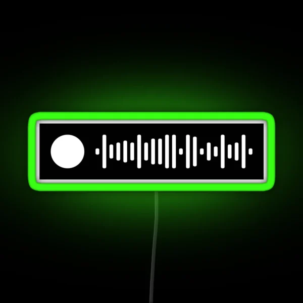 Reputation Album Taylor Swift Spotify Scan Code RGB Neon Sign