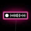 Customizable Color-Changing RGB LED Sign for Music Enthusiasts and Fans