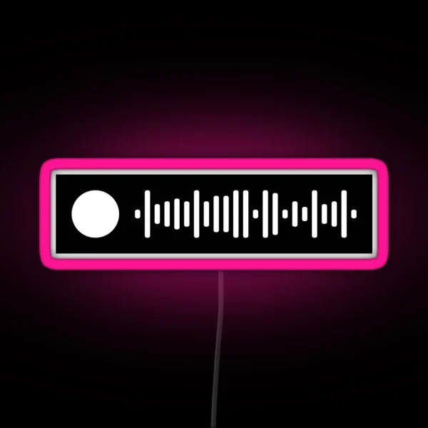 Reputation Album Taylor Swift Spotify Scan Code RGB Neon Sign