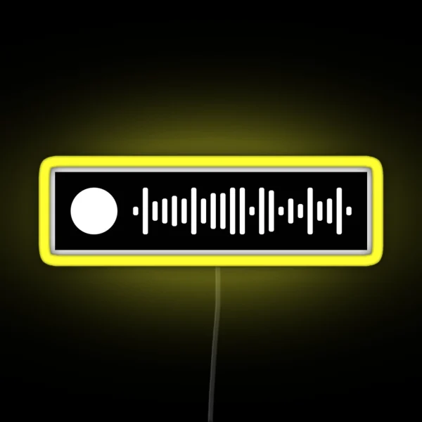 Reputation Album Taylor Swift Spotify Scan Code RGB Neon Sign