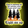 Customizable RGB neon sign for home decor with witch theme