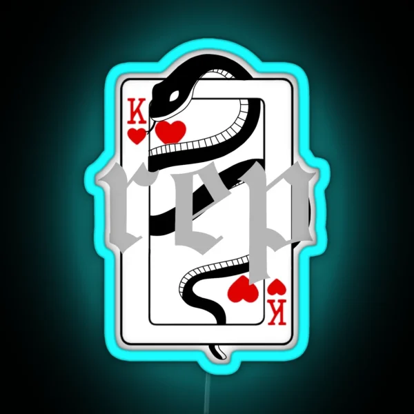 Reputation Ts King Of Hearts RGB Neon Sign