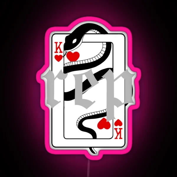 Reputation Ts King Of Hearts RGB Neon Sign