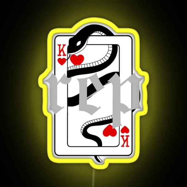 Reputation Ts King Of Hearts RGB Neon Sign