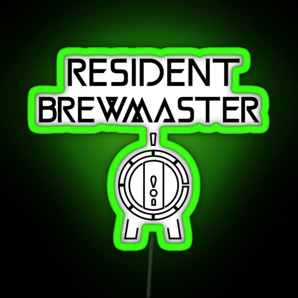 Resident Brewmaster RGB Neon Sign
