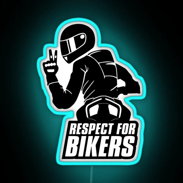 Respect For Bikers Ducati Streetfighter V4 Black RGB Neon Sign