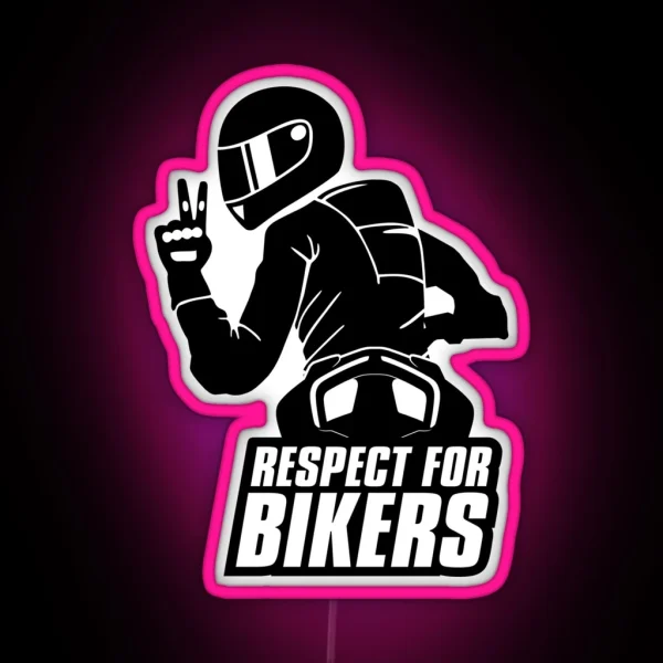 Respect For Bikers Ducati Streetfighter V4 Black RGB Neon Sign