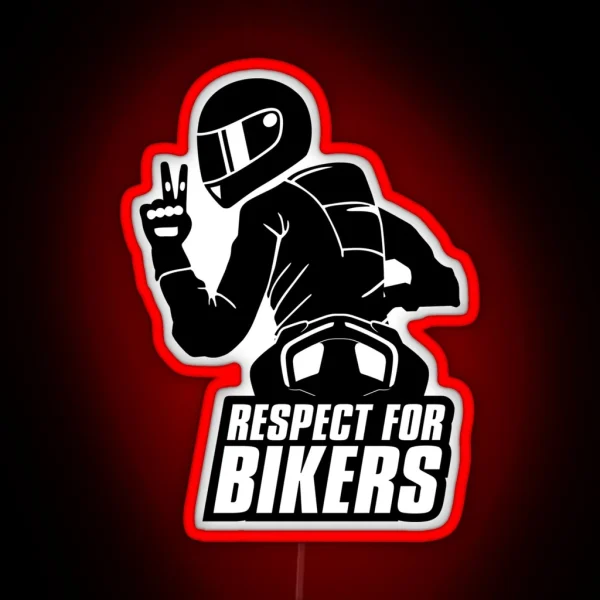 Respect For Bikers Ducati Streetfighter V4 Black RGB Neon Sign