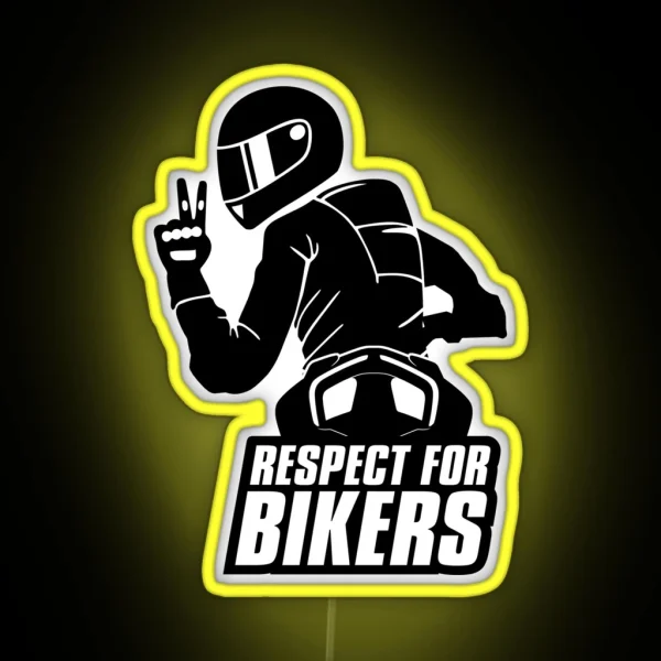 Respect For Bikers Ducati Streetfighter V4 Black RGB Neon Sign