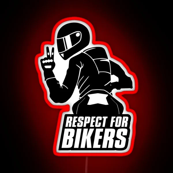 Respect For Bikers Kawasaki Z900 Black RGB Neon Sign