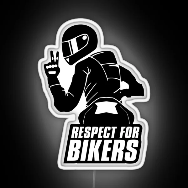 Respect For Bikers Kawasaki Z900 Black RGB Neon Sign