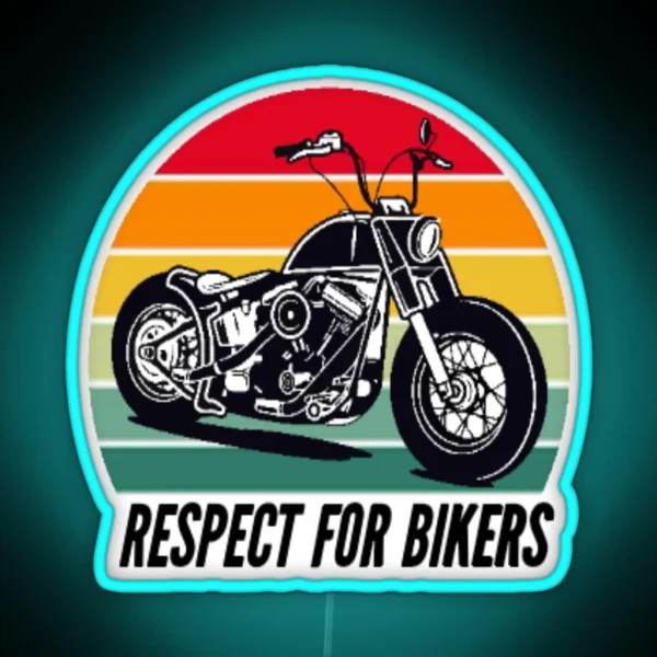 Respect For Bikers RGB Neon Sign