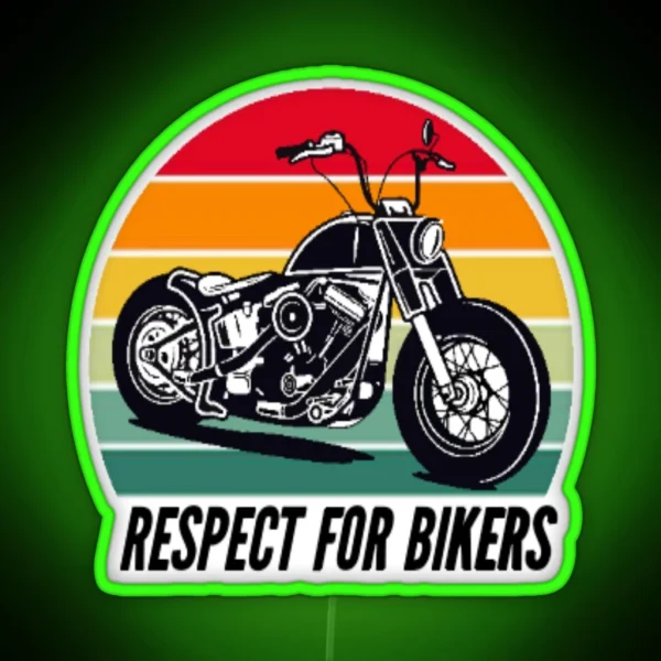 Respect For Bikers RGB Neon Sign