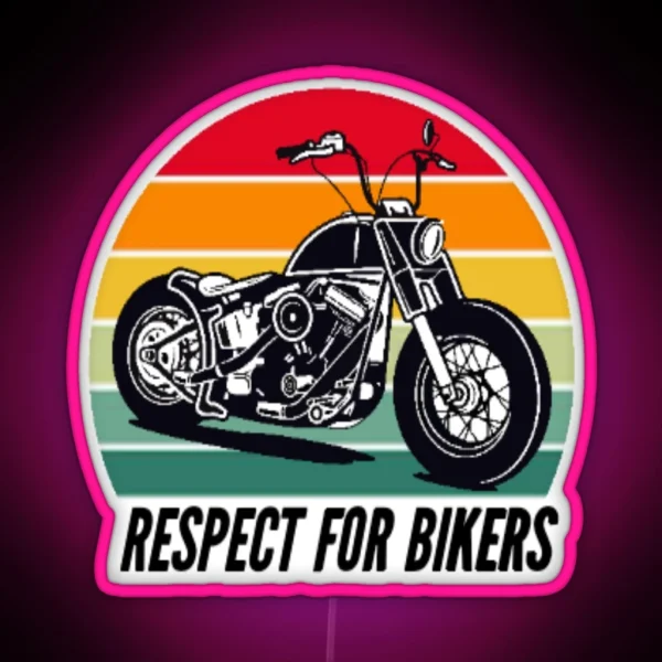 Respect For Bikers RGB Neon Sign